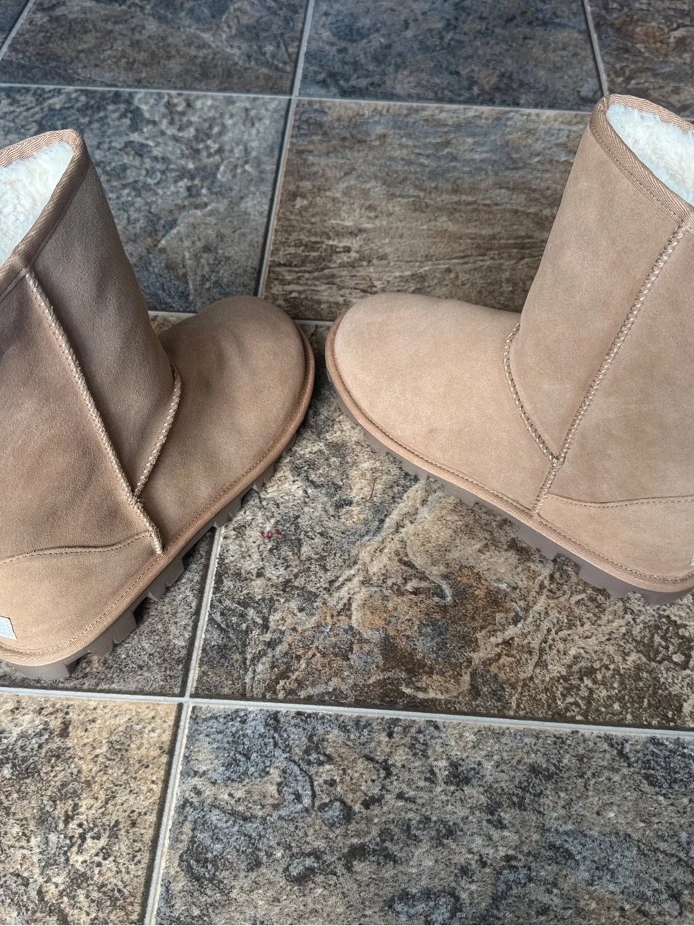 NEW!!! UGG Essential Short Boots- Chestnut tan, Women’s Size 10